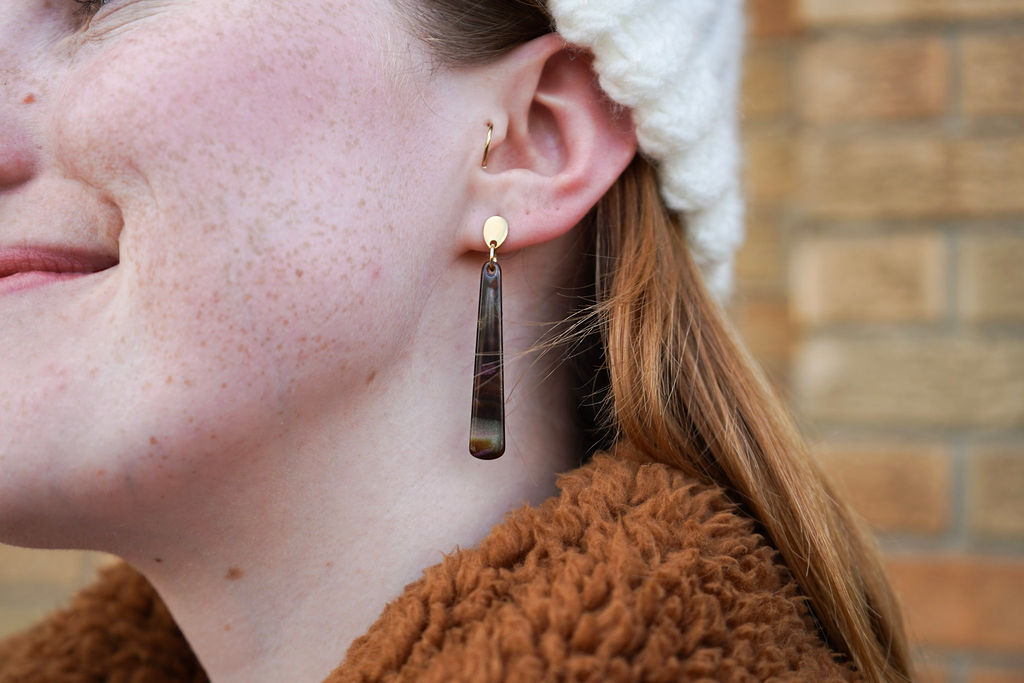 Blair Earrings - Coffee Shimmer
