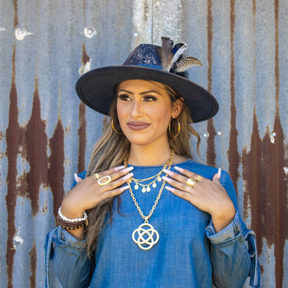 Large Stainless Steel Hoop Earrings 18K Gold Plating 219c