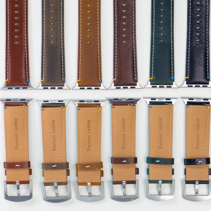Leather Band for Apple Watch | Dual-Layer Nubuck Comfort