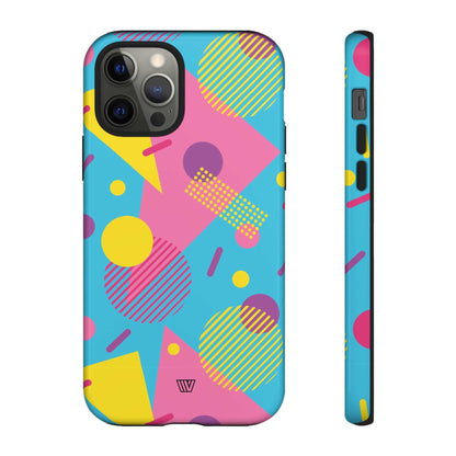 80s / 90s RETRO PATTERN LIGHT BLUE | Tough Phone Case
