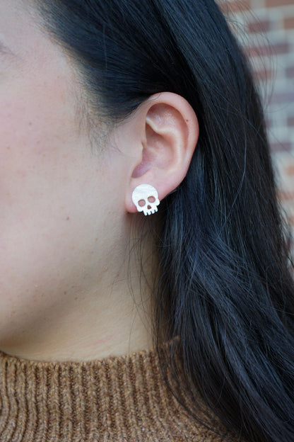Skeleton Studs - White Shimmer