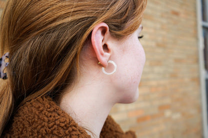 Micro Cam Mini Hoops - Cashmere