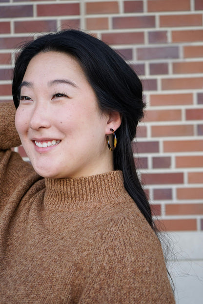 Camy Hoops - Tortoise