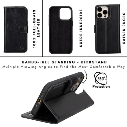 Casper iPhone 14 Series Detachable Leather Wallet Case