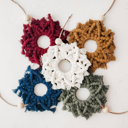 Macrame Snowflake Ornament