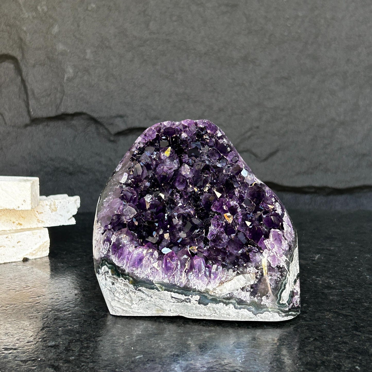 Amethyst cathedral stone for home decor, stunning AAA grade geode from Uruguay