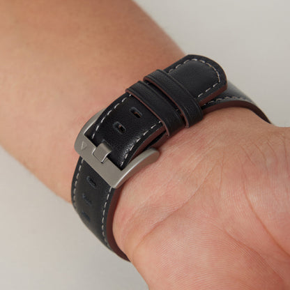 Mecha-Inspired Vintage Leather Band for Apple Watch