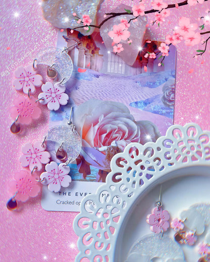 Cherry Blossom Dangle Earrings