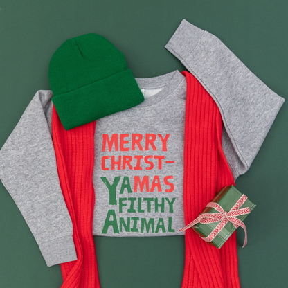 Merry Christmas Ya Filthy Animal Sweatshirt