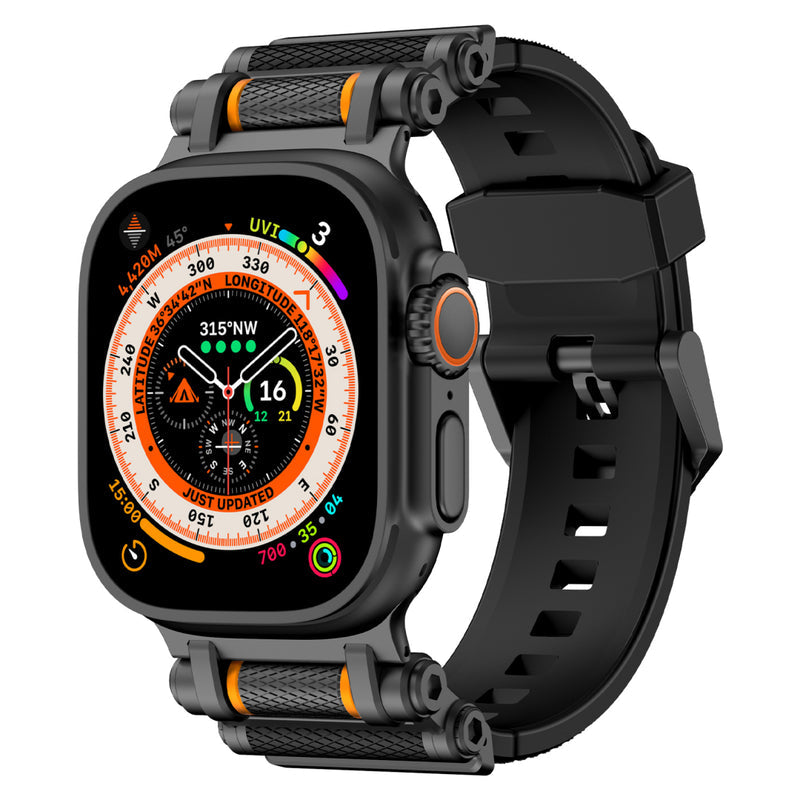 Tactical Destiny Gear Rotating Silicone Band For Apple Watch
