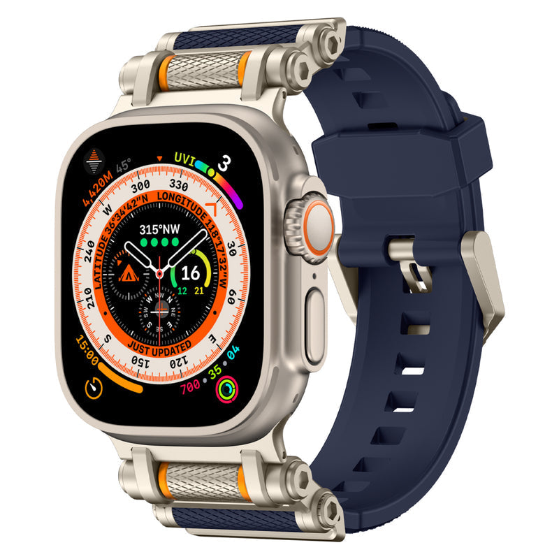 Tactical Destiny Gear Rotating Silicone Band For Apple Watch