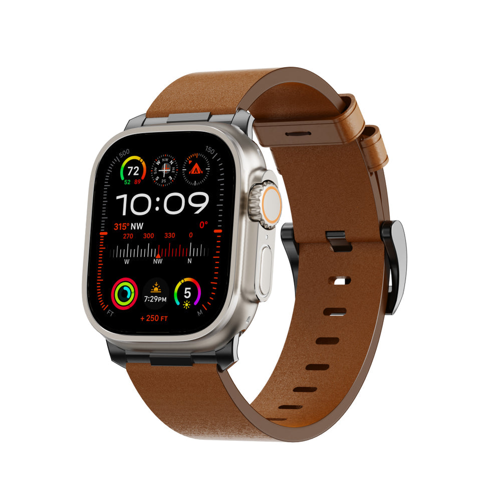Horween Heritage Leather Band for Apple Watch | 26mm Wide, Ultra/Series 10 Compatible