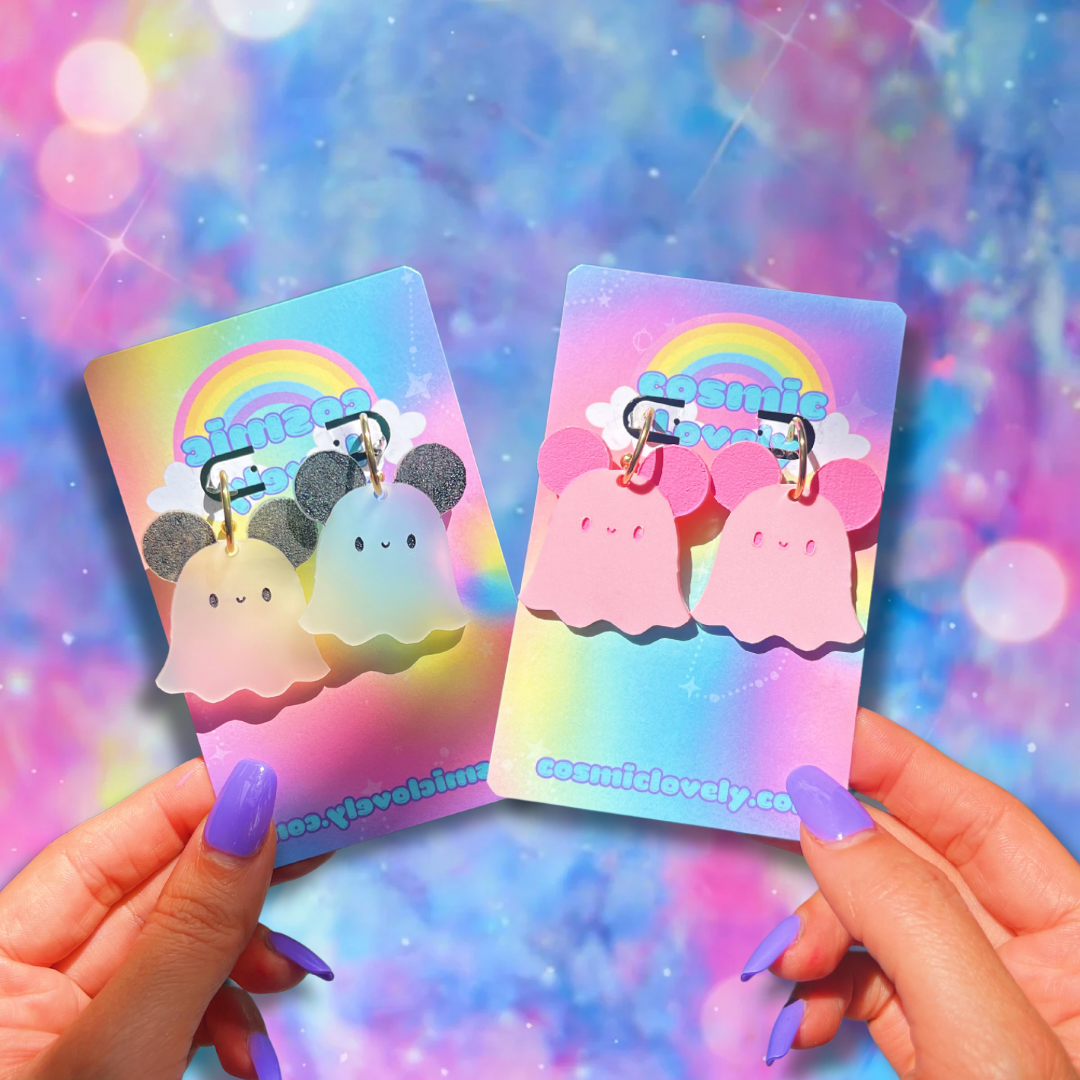 Halloween Costume Ghostie Earrings