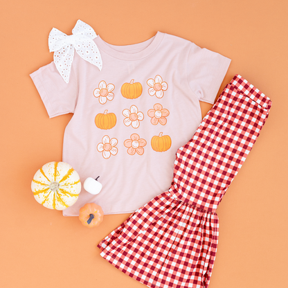 Pumpkins and Flowers