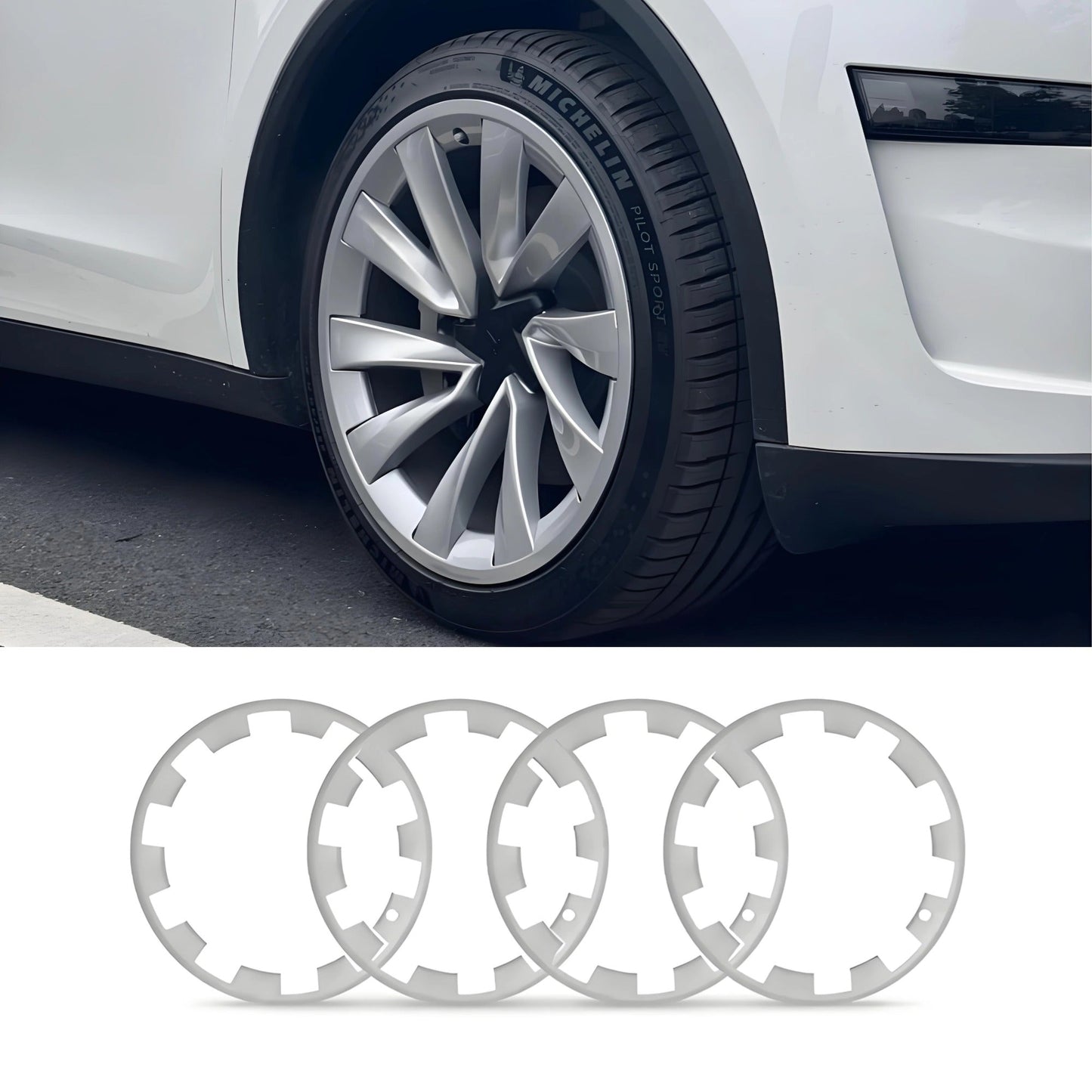 20″ Wheel Rim Protectors for Tesla Model Y Juniper (4PCS)