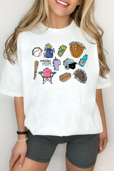 Baseball Things Oversized Tee