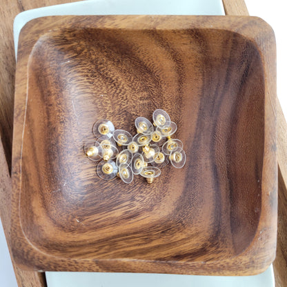 Brass Earring Backs (20 pcs)