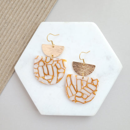 Harper Earrings - Pumpkin Spice