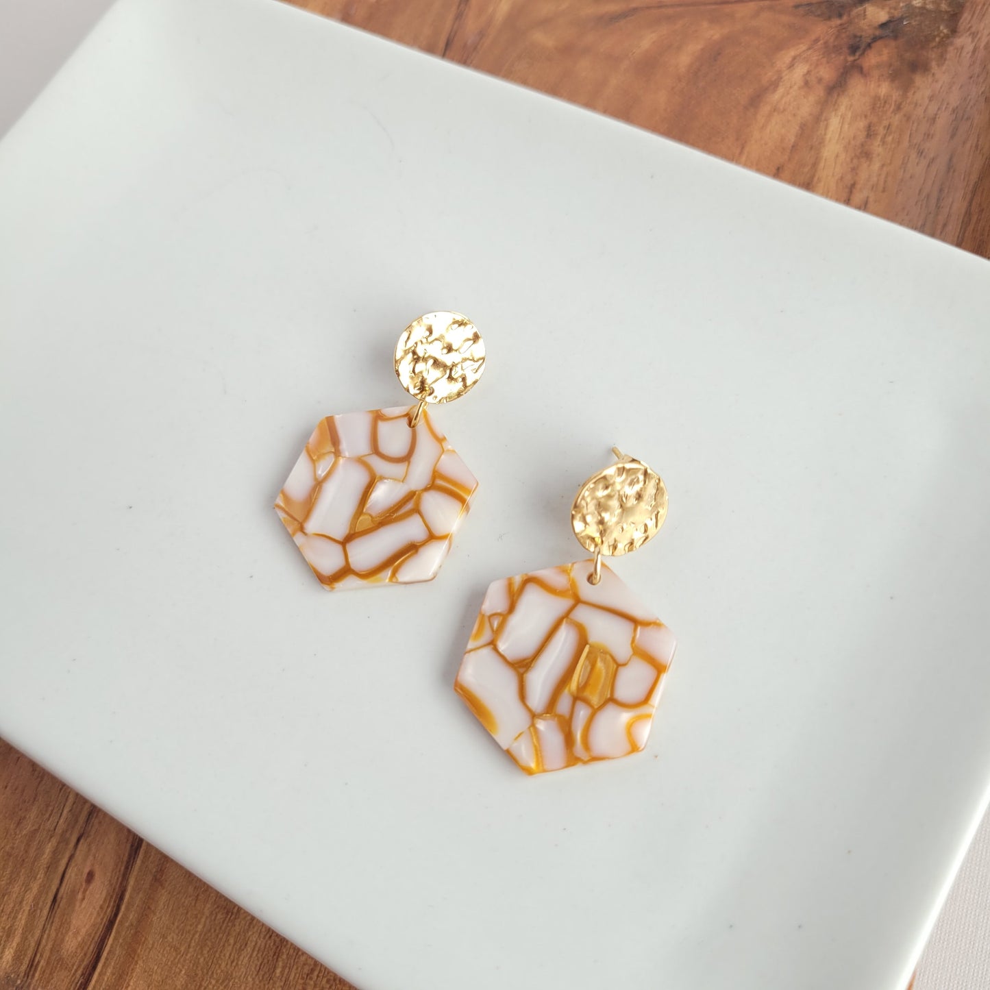 Roxy Earrings - Pumpkin Spice