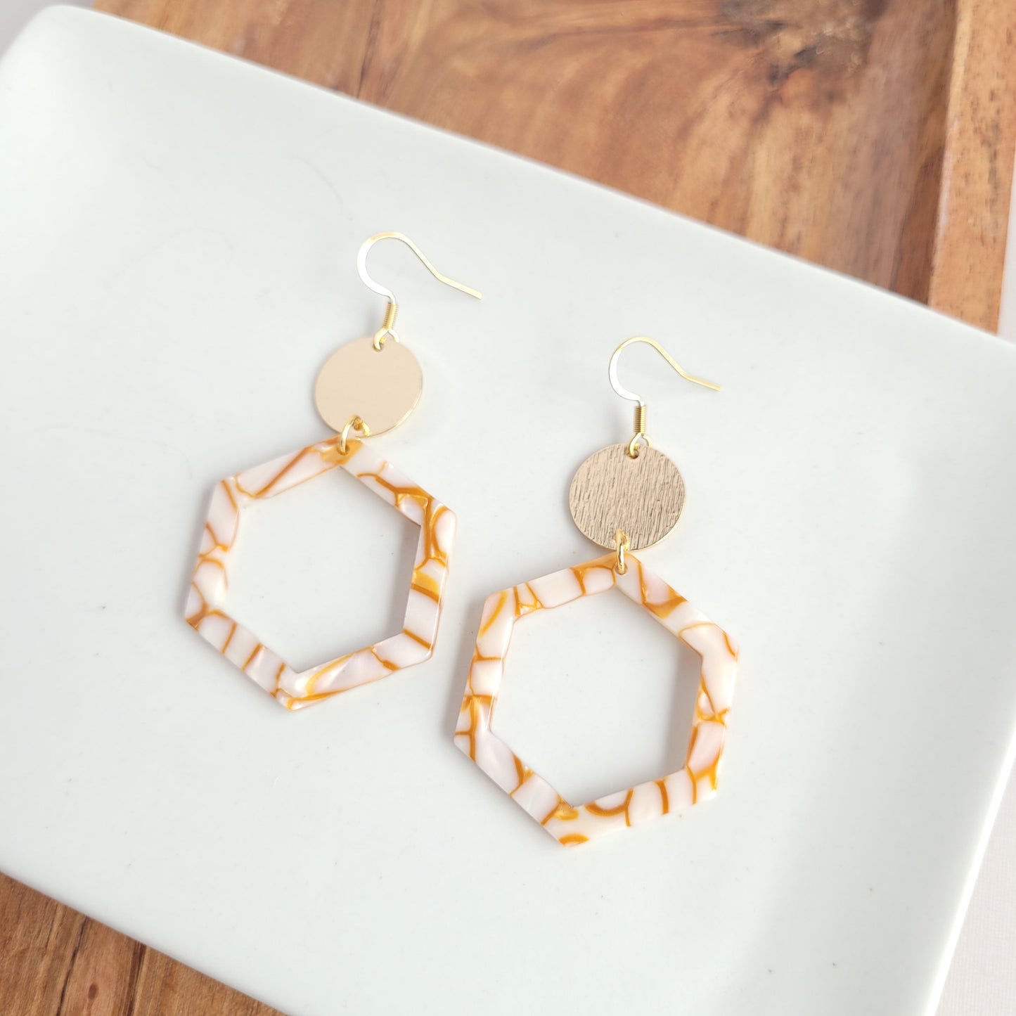 Lennox Earrings - Pumpkin Spice