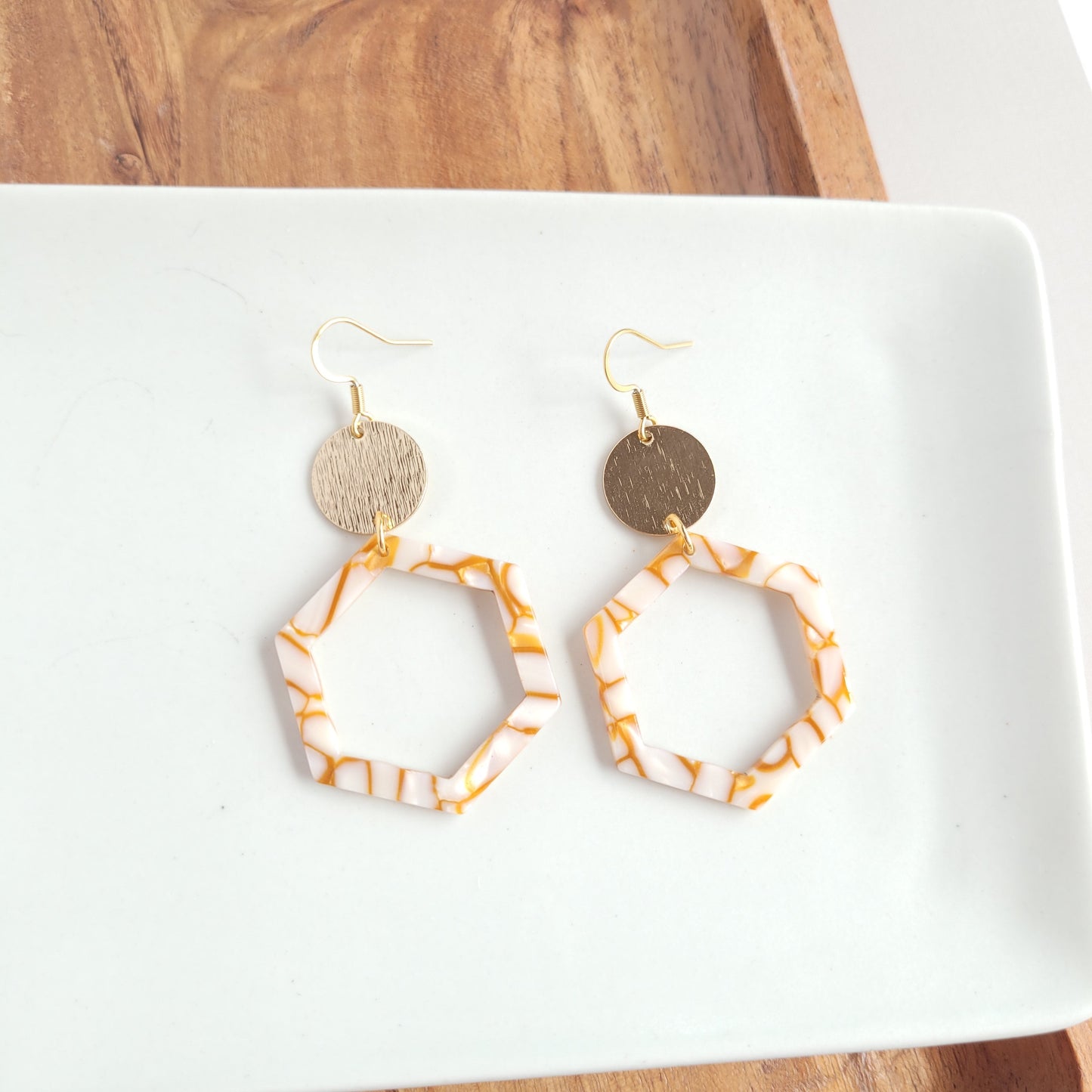 Lennox Earrings - Pumpkin Spice