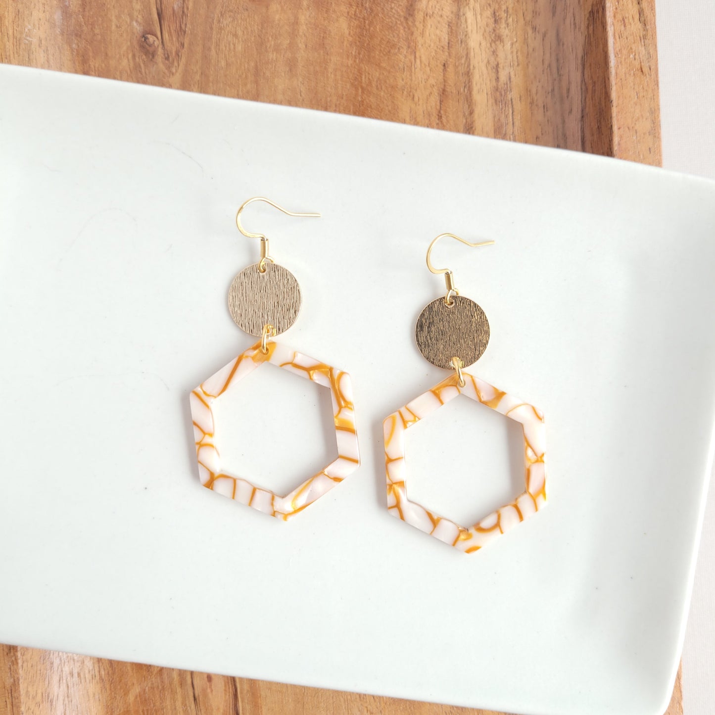 Lennox Earrings - Pumpkin Spice