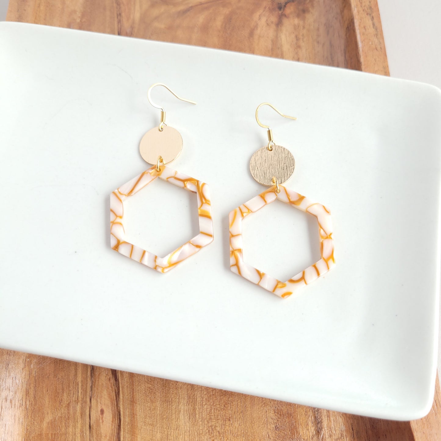 Lennox Earrings - Pumpkin Spice
