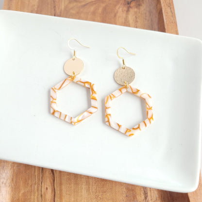 Lennox Earrings - Pumpkin Spice