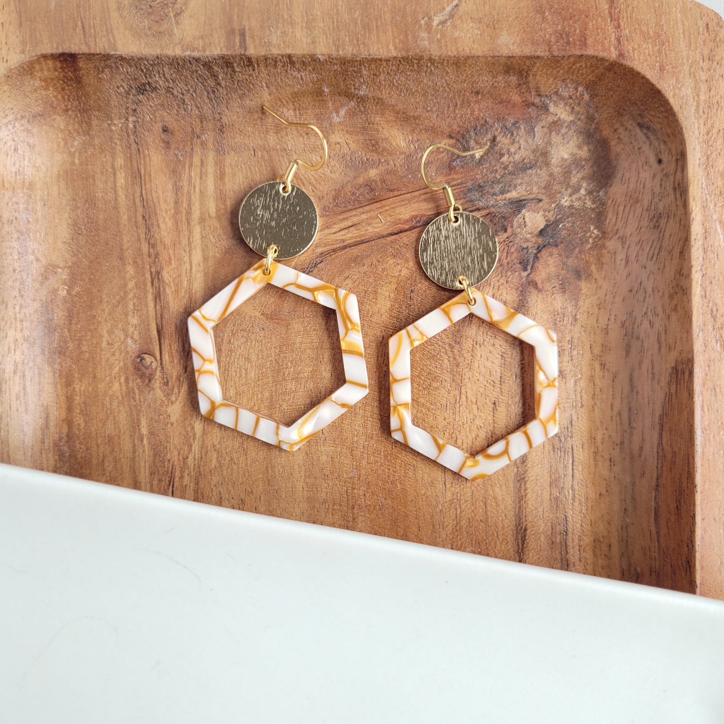 Lennox Earrings - Pumpkin Spice