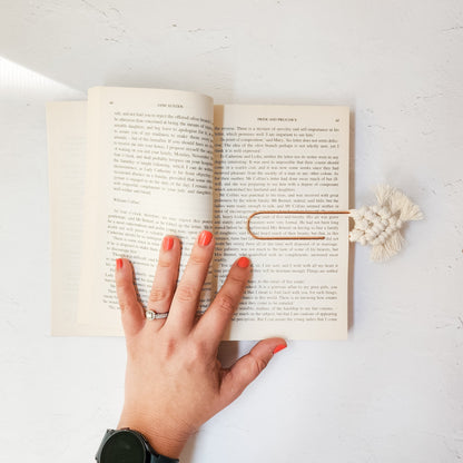 Macrame Neutral Bookmarks