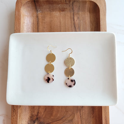 Evelyn Earrings - Blonde Tortoise
