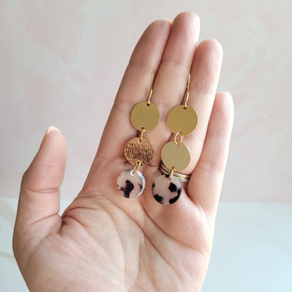 Evelyn Earrings - Blonde Tortoise
