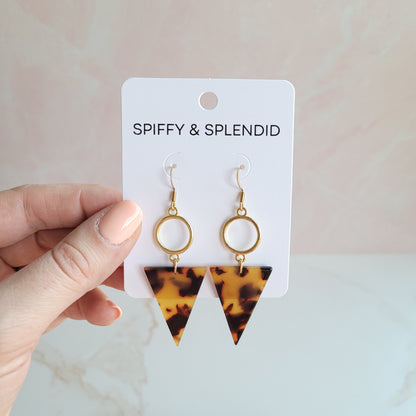 Olivia Earrings - Tortoise