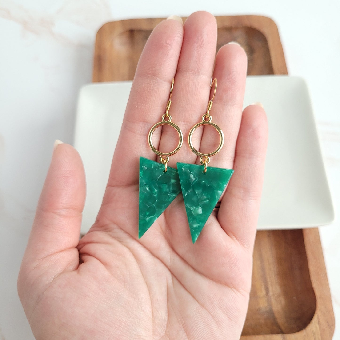 Olivia Earrings - Green