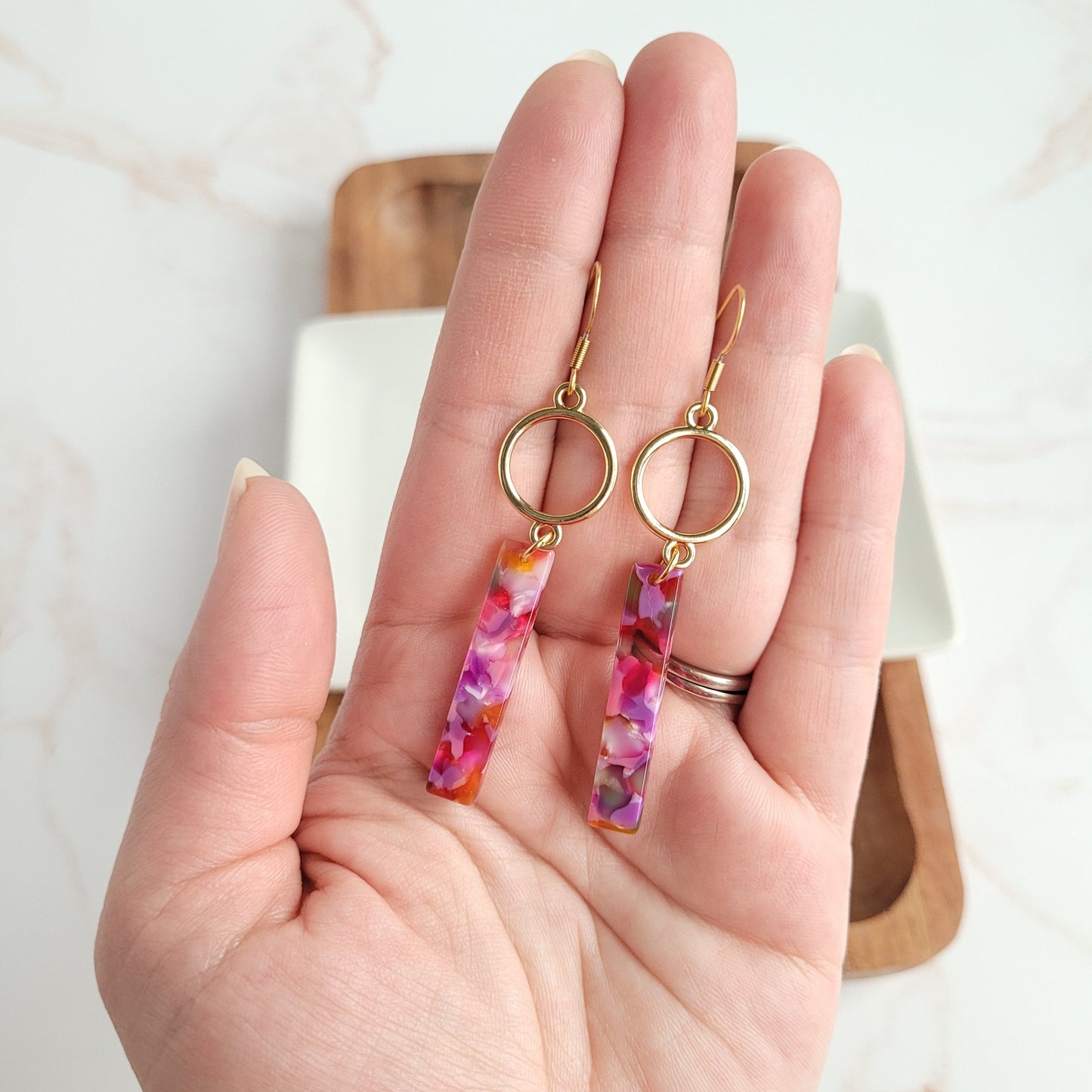 Isabella Earrings - Paradise Pink