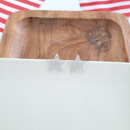 Liberty Star Studs - Silver