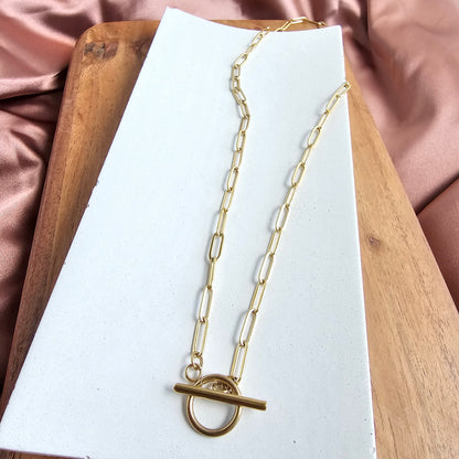 Luxe Gold Paper Clip Chain - 20"