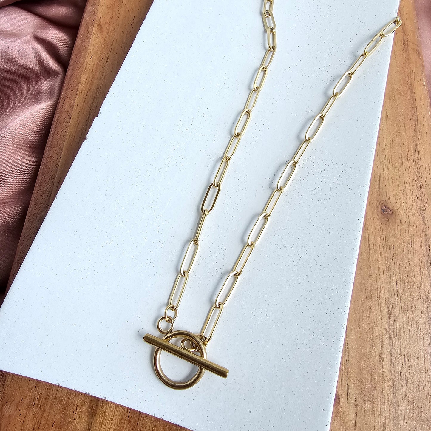 Luxe Gold Paper Clip Chain - 20"