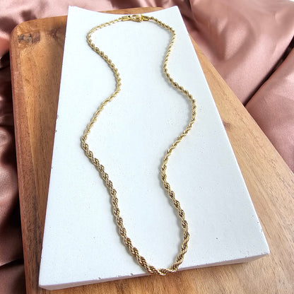 Luxe Gold Rope Chain - 20"