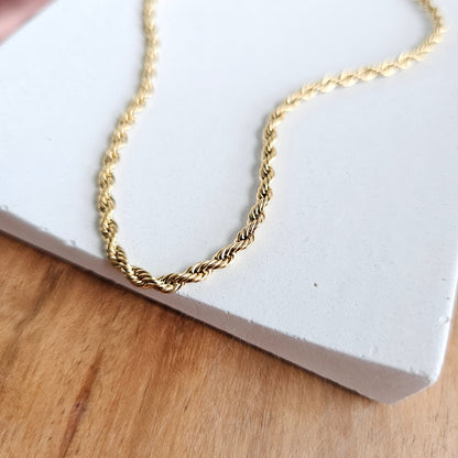 Luxe Gold Rope Chain - 18"