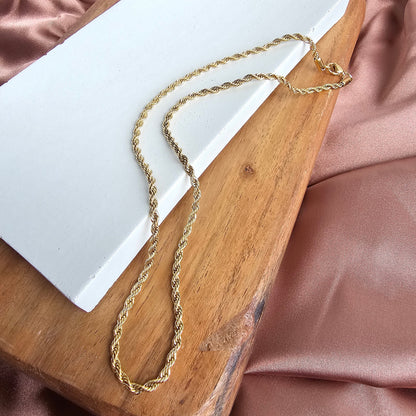 Luxe Gold Rope Chain - 16"