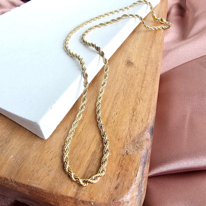 Luxe Gold Rope Chain - 18"