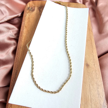 Luxe Gold Rope Chain - 20"