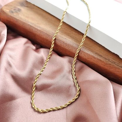 Luxe Gold Rope Chain - 20"