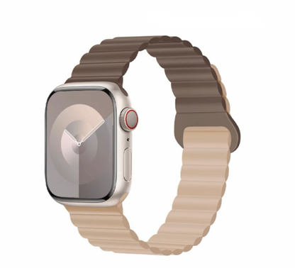 Silicone Magnetic Snap-ring Buckle Watch Strap