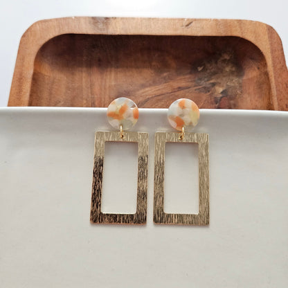 Rebecca Earrings - Orange Dream