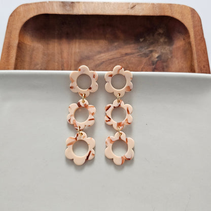 Delilah Earrings - Peach