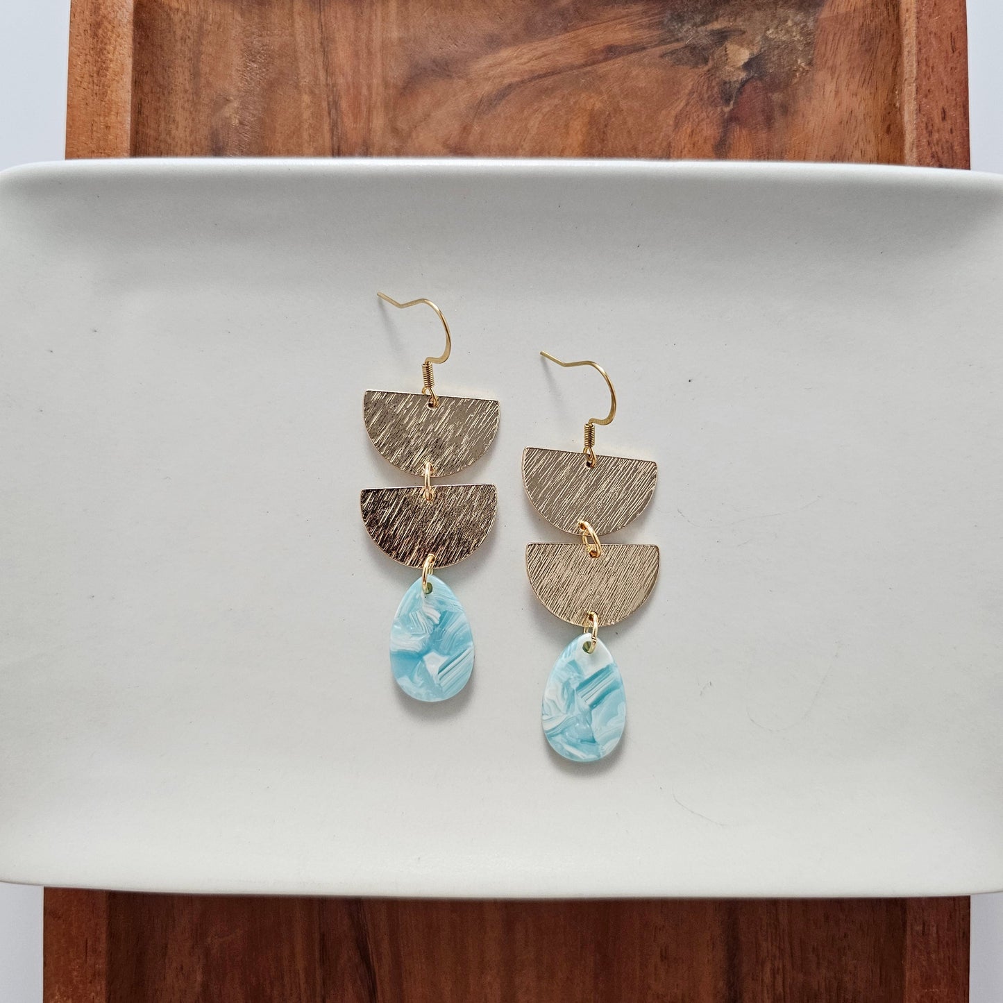 Aria Earrings - Aquamarine