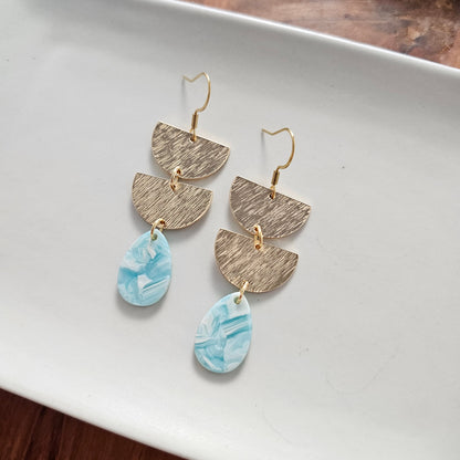 Aria Earrings - Aquamarine