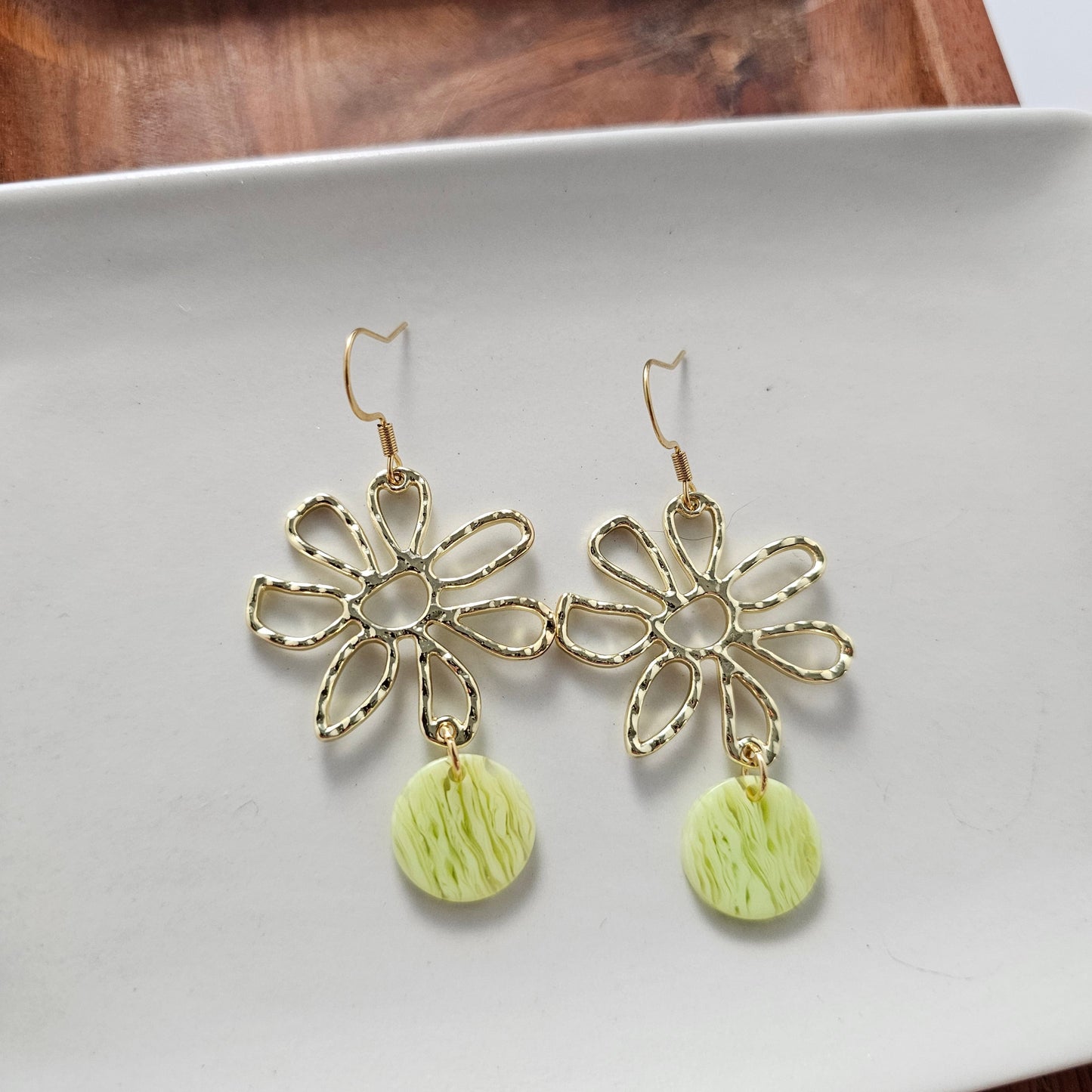 Maisy Earrings - Lime Green